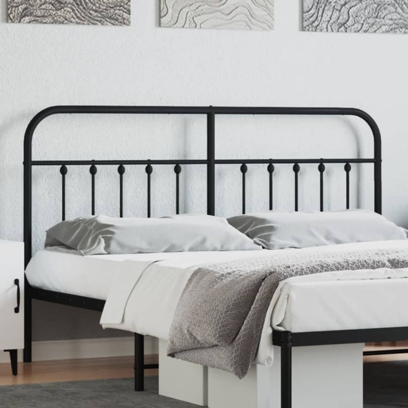 Tête de lit métal noir 160 cm Tête de lit métal noir 160 cm