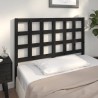 Tête de lit Noir 125,5x4x100 cm Bois massif de pin 621868621868