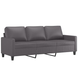 Canapé à 3 places Gris 180 cm Similicuir 621870621870