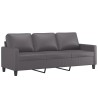 Canapé à 3 places Gris 180 cm Similicuir 621870621870