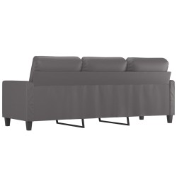 Canapé à 3 places Gris 180 cm Similicuir 621870621870