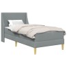 Cadre de lit avec matelas Gris clair 90 x 200 cm Polyester 621871621871