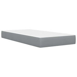 Cadre de lit avec matelas Gris clair 90 x 200 cm Polyester 621871621871