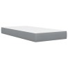 Cadre de lit avec matelas Gris clair 90 x 200 cm Polyester 621871621871