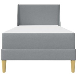Cadre de lit avec matelas Gris clair 90 x 200 cm Polyester 621871621871