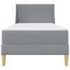 Cadre de lit avec matelas Gris clair 90 x 200 cm Polyester 621871621871