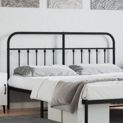  Tête de lit métal noir 160 cm 