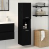 Cabinet de salle de bain avec porte Chêne noir 30 x 30 x 130 cm 621875621875