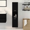 Cabinet de salle de bain avec porte Chêne noir 30 x 30 x 130 cm 621875621875