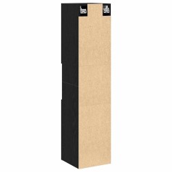 Cabinet de salle de bain avec porte Chêne noir 30 x 30 x 130 cm 621875621875