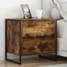 Table de chevet avec tiroir 2 pcs Chêne Fumé 50 x 39,5 x 50 cm 621876621876