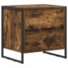 Table de chevet avec tiroir 2 pcs Chêne Fumé 50 x 39,5 x 50 cm 621876621876