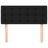 Tête de lit Noir 80x5x78/88 cm Tissu 621878621878
