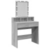 Coiffeuse avec LED sonoma gris 80x41x144,5 cm 621880621880
