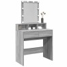 Coiffeuse avec LED sonoma gris 80x41x144,5 cm 621880621880