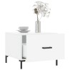 Tables basses 2 pcs blanc brillant 50x50x40cm bois d'ingénierie 621881621881