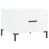Tables basses 2 pcs blanc brillant 50x50x40cm bois d'ingénierie 621881621881