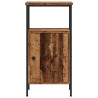 Tables de chevet 2 pcs vieux bois 41x31x80 cm bois d'ingénierie 621885621885