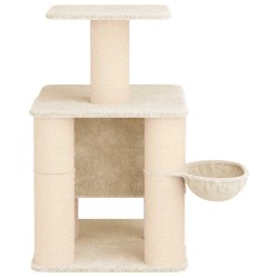 Arbre à chat avec poteaux à griffer en sisal Crème 96 cm 621886621886