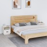 Tables de chevet 2 pcs Blanc 40x34x45 cm Bois de pin massif 621890621890