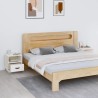 Tables de chevet 2 pcs Blanc 40x34x45 cm Bois de pin massif 621890621890