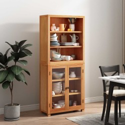 Ensemble de meubles de rangement 2 pc Naturel 80 x 35 x 185 cm 621894621894