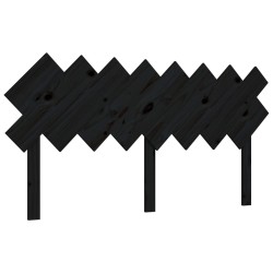 Tête de lit Noir 159,5x3x80,5 cm Bois massif de pin 621898621898