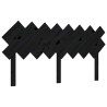 Tête de lit Noir 159,5x3x80,5 cm Bois massif de pin 621898621898