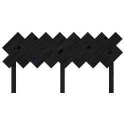 Tête de lit Noir 159,5x3x80,5 cm Bois massif de pin 621898621898