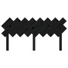 Tête de lit Noir 159,5x3x80,5 cm Bois massif de pin 621898621898