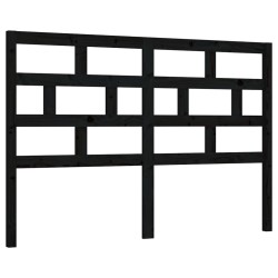 Tête de lit Noir 141x4x100 cm Bois massif de pin 621899621899