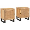 Cabinet de chevet 2 pcs Naturel 40 x 33 x 46 cm 621902621902
