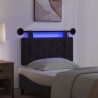 Tête de lit suspendue Avec lumière LED Noir Velours 621907621907