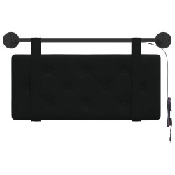 Tête de lit suspendue Avec lumière LED Noir Velours 621907621907