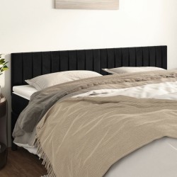 Têtes de lit Noir 200 x 5 x 78/88 cm Velours 621909621909