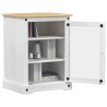 Cabinet HiFi Blanc 60 x 50 x 82 cm Pin massif 621911621911