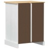 Cabinet HiFi Blanc 60 x 50 x 82 cm Pin massif 621911621911