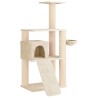 Arbre à chat avec poteaux à griffer en sisal Crème 173 cm 621912621912
