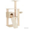 Arbre à chat avec poteaux à griffer en sisal Crème 173 cm 621912621912