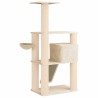 Arbre à chat avec poteaux à griffer en sisal Crème 173 cm 621912621912