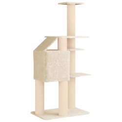 Arbre à chat avec poteaux à griffer en sisal Crème 183 cm 621913621913