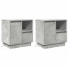 Cabinet de chevet 2 pcs Gris béton 50 x 34,5 x 50 cm. 621914621914