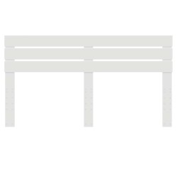 Tête de lit Blanc Bois d'ingénierie 621920621920