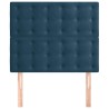 Tête de lit Bleu foncé 100x5x118/128 cm Velours 621921621921