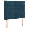 Tête de lit Bleu foncé 90x5x118/128 cm Velours 621922621922