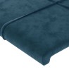 Tête de lit Bleu foncé 90x5x118/128 cm Velours 621922621922