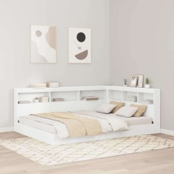 Tête de lit de rangement Blanc 140 cm Bois d'ingénierie 621924621924