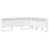 Tête de lit de rangement Blanc 140 cm Bois d'ingénierie 621924621924