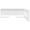 Tête de lit de rangement Blanc 140 cm Bois d'ingénierie 621924621924