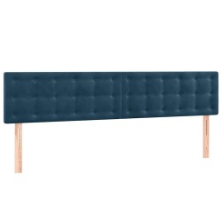 Têtes de lit Bleu foncé 200 x 5 x 78/88 cm Velours 621928621928